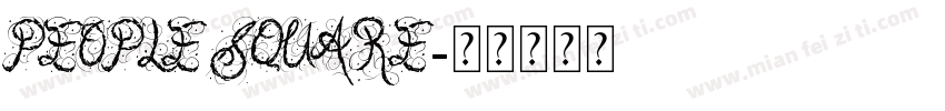 PEOPLE SQUARE字体转换